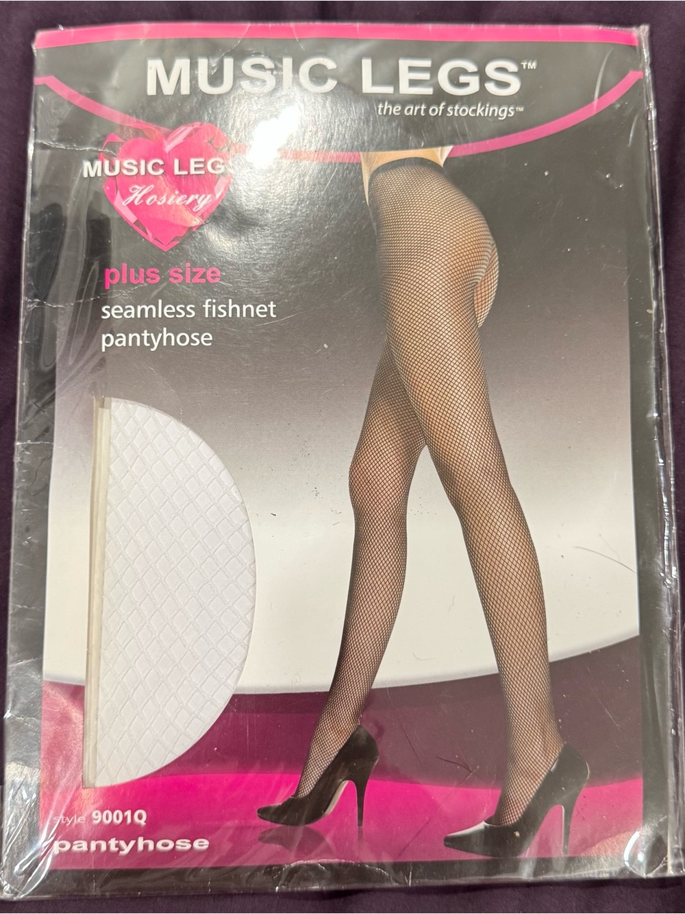 Plus Size White Fishnet Tights